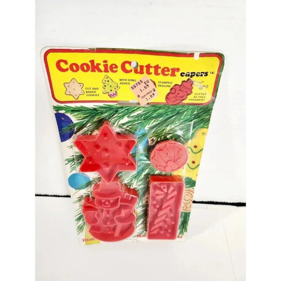 Vintage Capers Co. Christmas Cookie Cutters & Stamps - Santa, Snowman+ 1… - Picture 2 of 5